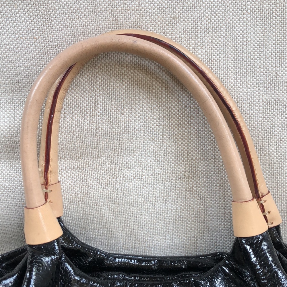 Kate Spade Black Patent Leather Two Tone Handbag - Picture 10 of 10